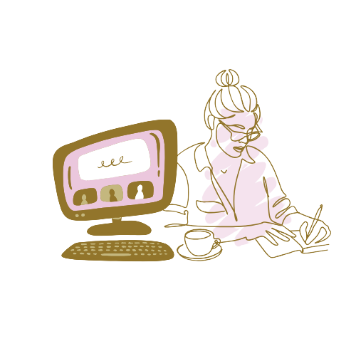 パソコンと女性